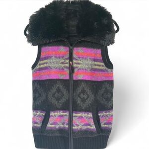 Vtg Ralph Lauren Southwestern Wool Knit Vest